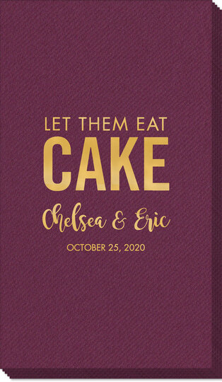 Let Them Eat Cake Linen Like Guest Towels